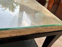 There was some glue-y thing on the table top