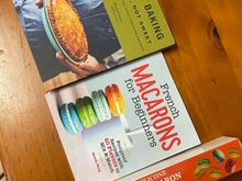 A wonderful savoury baking recipe book and macaron pieces- 2 things I have always struggled with 