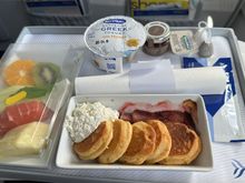 Pancakes for breakfast on ATH-LHR
