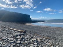 from the same spot at low tide (Fri ~1000)