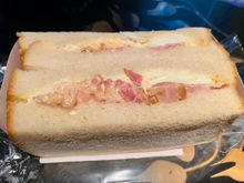 Euro Traveller egg and bacon sandwich - surprisingly weighty!