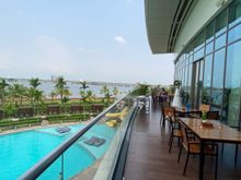 Outdoor Dining area at Malabar cafe for morning breakfast