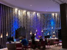 The reception area