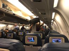 Inside interior of N1402A a month before it was retired