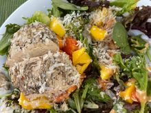 Tropical chicken salad. 