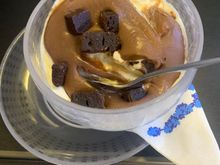 Ice cream was in the right temperature.