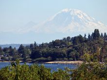 Mt. Rainier from the tea spot.