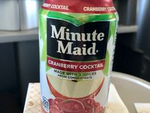 So I ordered a can of Minute Maid Cranberry in hopes it would docked the taste for the better. It didn’t. So I just drank the cranberry straight. 
