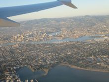 East Bay after takeoff 
