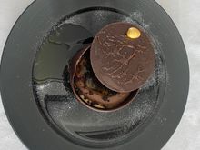 Chocolate dessert. Outstanding to look at and eat