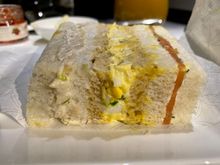 I really liked the sandwiches, chicken, egg salad and smoked salmon.