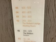 Direct access from parking garage to reception / guestfloors with keycard