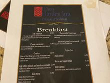 Breakfast pricing. More than the F&B credit