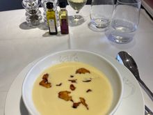 Soup (Celery cream and apples)