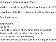 Current instructions to cabin crew