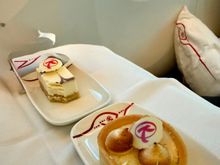 There were three deserts to choose from - my wife chose two, which the crew had no issue in handing out