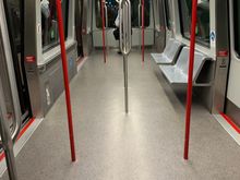 Empty train to new North Concourse.
