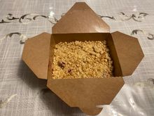 Plum crumble also from FS by head pastry chef