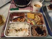 Dinner after take-off 