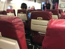 Cabin view of one of Ravn Alaska’s Dash-8’s