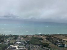 We arrived right on schedule to a very rainy island. 