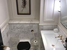 Upon entry turn left and find the extra toilet (motion sensor activated light)