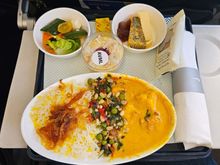 Went with AVML (Paneer Curry). Due to the shortage of CE Plates, caterers using CW Plates. This is what the IFL had mentioned. 