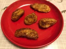Homemade banana fritters 