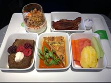 Clockwise from top left: yogurt parfait, j