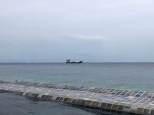 Not sure why a speedboat with guests on the other side of the resort is worse than this.