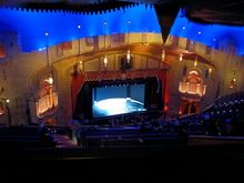 View from the top of the balcony before the show