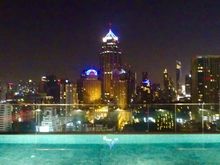 Rooftop pool view