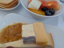 Decent cheese, but unripe fruit. 