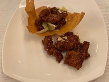 Coffee ribs with pappadam