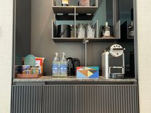 Coffee station and minibar