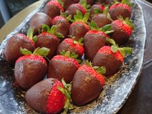 Strawberries at check in 