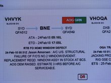 Lindsay's delayed flight details...