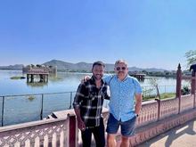 With my Couchsurfing friend Ayan