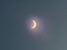 But, for some reason (reflection in the lens?) on this one a piece of it came out like the actual view, only horizontally inverted.