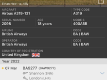 Seems the repainting regime has begun for the first time since COVID, ex BMI A319 has just returned from Shannon.