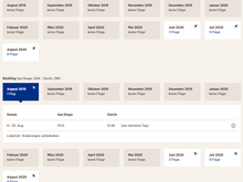 Edelweiss schedule for San Diego as of 20190820