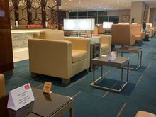 A look at the lounge seating near the jetway. 