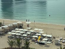 “Private” area for hotel guests, beach is shared with the other hotels and bars.