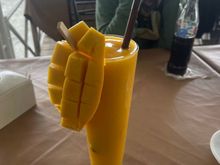 Nice cold mango smoothy on a hot day... ahhh