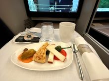 Small dish before landing