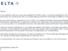 Delta reversed that admission
