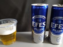 I had a couple of Turkish beers to pass the time 