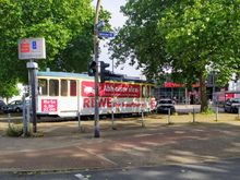 Outside the REWE supermarket in Duisburger Straße, Mülheim an der Ruhr 