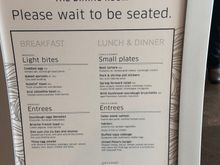 New menu