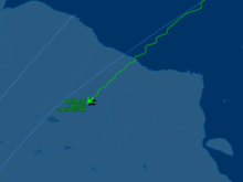 Doesn't look like weather to me.   A lot of direction changes, it seems to me.
